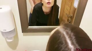 First night date with a guy in the restaurant's toilet