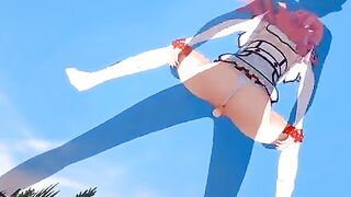 Hentai Kaifuku with Flare Arlgrande, Jiora, and Freia in animated action