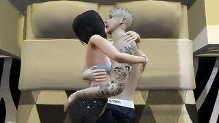 3D Hentai with animated Justin and Selena getting intimate hard