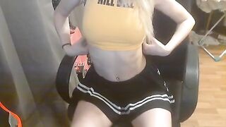 A cute schoolgirl got fucked at home by a big dick