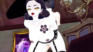 Tall vampire lady Dimitrescu gets fucked doggystyle in this intense Resident Evil hentai scene