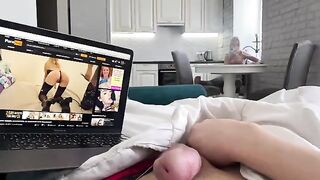 She caught me jerking off on her and offered help
