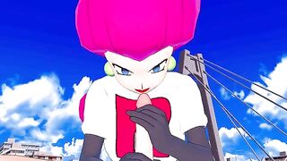 Jessie from Team Rocket fucks your Pokémon in this hot anime scene