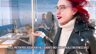 Kiss Cat loves breakfast with sausage and outdoor sex