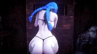 POV of Jinx getting fucked after destroying Piltover