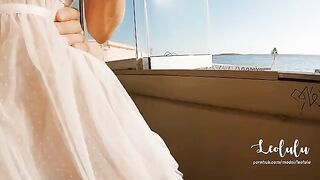 An adventurous couple got down and dirty on an abandoned beach bar