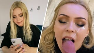 A hot blonde schoolgirl, Lis Evans, gets fucked hard