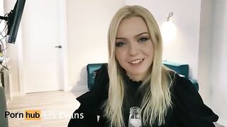 A hot blonde schoolgirl, Lis Evans, gets fucked hard