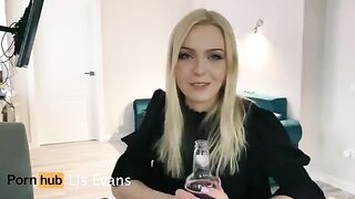A hot blonde schoolgirl, Lis Evans, gets fucked hard