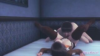 Attack on Titan Hentai - Mikasa has her way with a lucky guy's big dick