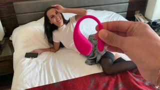 Lover is controlling my orgasm with the Lovense Lush toy again