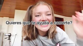 Babe Gringa gets her pussy filled with cum in Spanish JOI