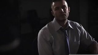Shady reporter fucked Evelyn Claire in the office for revealing sensitive information