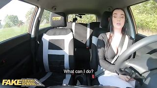 Fake driving school instructor cheats with student in a car