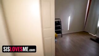 The sexy girl makes a naughty show for her followers, but she is caught