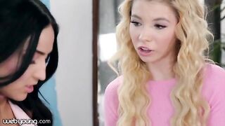 A girl has a hard sex with her college friend she has a crush on