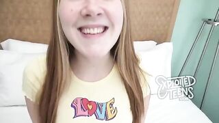 Homemade sex with a redhead teen with freckles and red pubic hair
