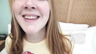 Homemade sex with a redhead teen with freckles and red pubic hair