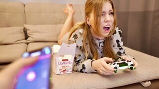 Kisankanna gets her pussy railed after receiving a cum shot from Lovense