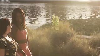 The greatest scissoring lesbian video with stunning stars Angela White and Ana Foxxx
