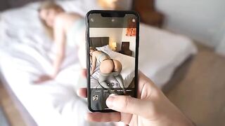 My stepsis distracted me from work, so I had to take her hard