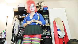 The clown girl is quitting her job in the adult industry