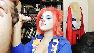 The clown girl is quitting her job in the adult industry