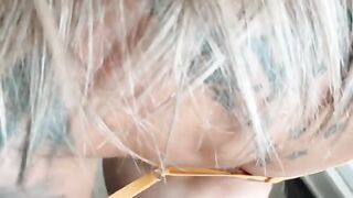 Best doggy style sex with a crazy, blue-eyed girl who doesn’t mind getting wild