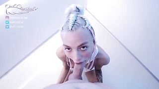 Space sex with cute and petite Owl Crystal, a beauty to behold