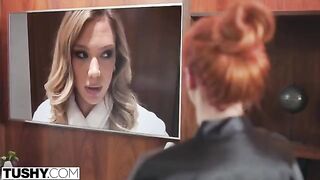 Hot mom Lauren takes charge in a intense threesome scene