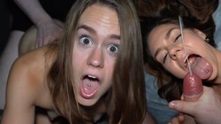 Skinny teen Leria Glow gets fucked hard like a sex doll in rough session