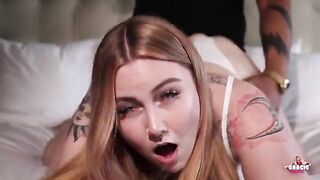 PAWG Gracie Squirts, the chubby Florida girl with striking ink, gets her beaver drizzled