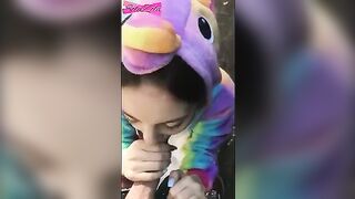 A prank with a girl running away naked, caught in a steamy outdoor scene