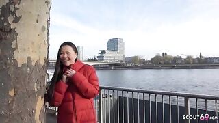 First rimjob and porn - Asia college girl Luna I picked up and fucked hard