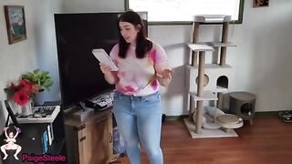 A guy insulted Paige Steele's blowjob skills, so she showed him proof!
