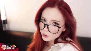 The secretary is getting fucked by her boss after work