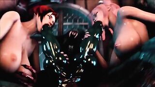 Hentai 3D uncensored Full Moon 2 Gangbang, where celestial and rough converge