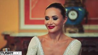 Stunning Venera gets her ass gapped and stuffed in a sensual TUSHY scene