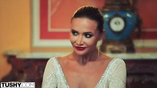 Stunning Venera gets her ass gapped and stuffed in a sensual TUSHY scene