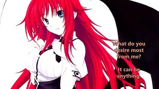 Rias Gremory welcomes her new servant in this Hentai JOI scene