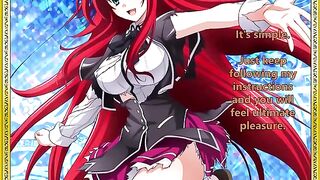 Rias Gremory welcomes her new servant in this Hentai JOI scene