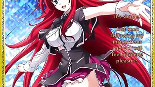 Rias Gremory welcomes her new servant in this Hentai JOI scene