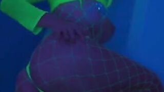Hot cum on my body after using wet pussy dildo and anal toy