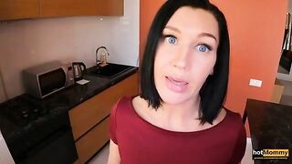 A step mom was found handcuffed and pleasuring herself