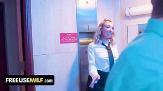 Hot bathroom attendant offers special service to club-goers