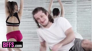 A yoga perv gets to fuck his yoga instructor and classmates during a session