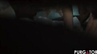 Cheating blonde teen Jazlyn Ray gets punished in a steamy scene