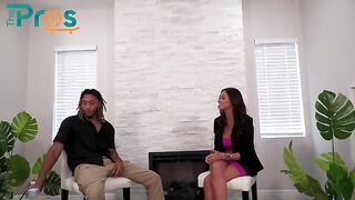 The Pros Episode 1 - Armani Black and Derek Savage, intense standing fuck action