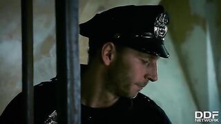 Hot blonde hooker Rosella Visconti fucks with the police chief in a steamy scene