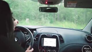 Two girls took a guy to the forest and fucked him rough
